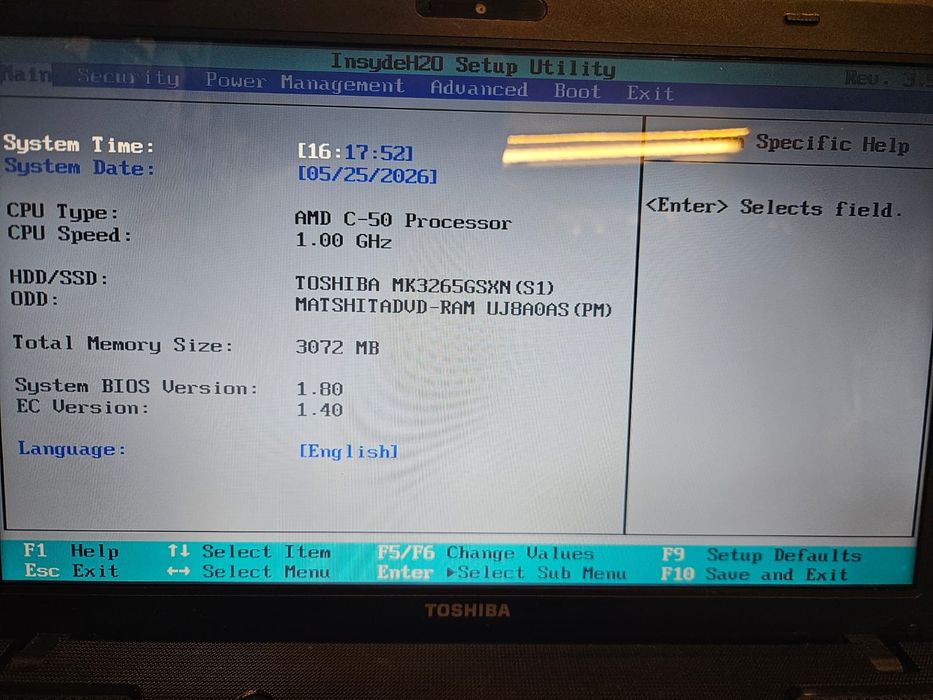 Toshiba Satellite Laptop