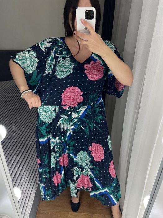 20 розмір великий розмір 54 батал плаття платье сукня плісе гофре