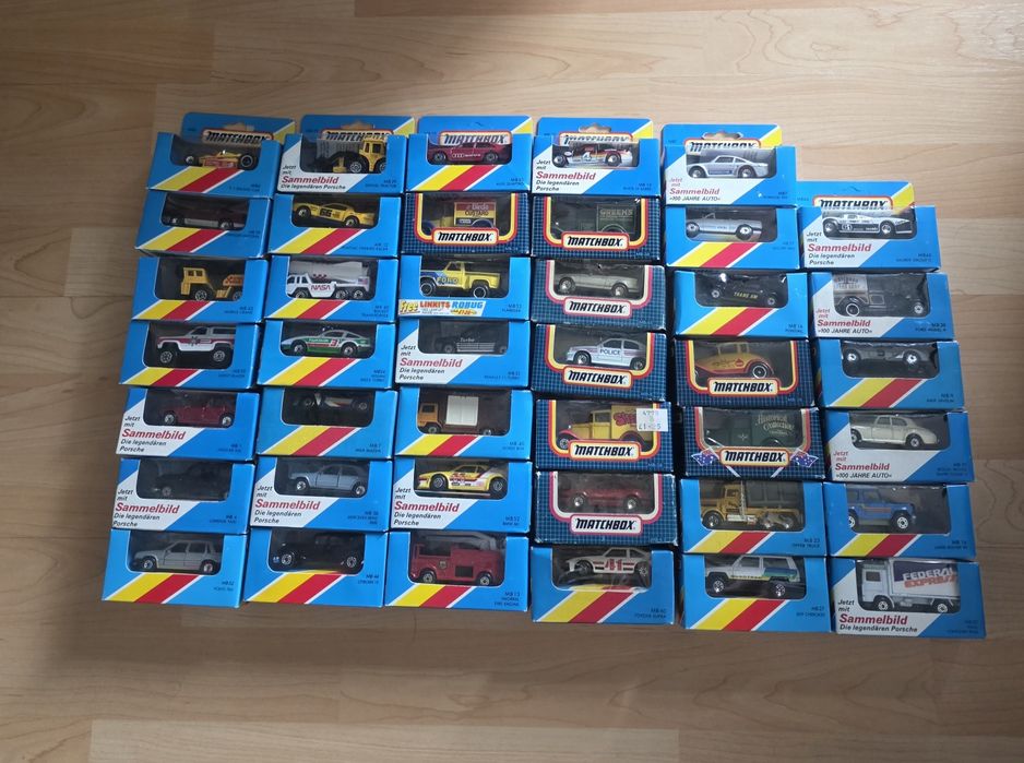 Kolekcja Matchbox 41 modeli BMW Mercedes Mazda Toyota Jeep  Volvo Nissan