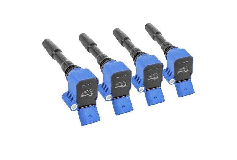 KIT DE 4 BOBINES DE IGNIÇÃO RACING LINE AUDI S3 8V / LEON 5F CUPRA / VW GOLF 7 GTI / R - 1.8 / 2.0 TFSI - AZUL