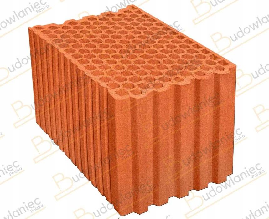 Pustak ceramiczny TERMOton Diament+ 25 P+W kl.15  bloczek ceramiczny pustak 25 cm pustak ceramiczny plaster miodu  +  dostawa CAŁA Polska