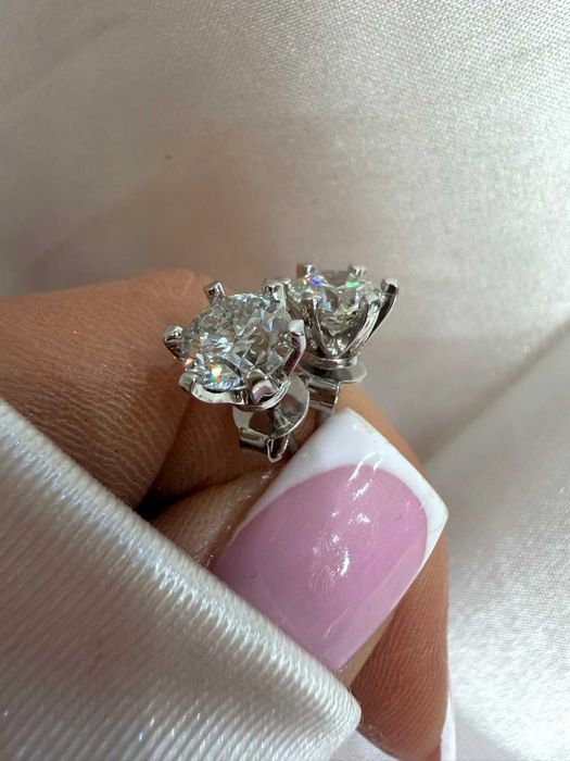 Kolczyki z diamentami naturalnymi 2.00 CT IGI