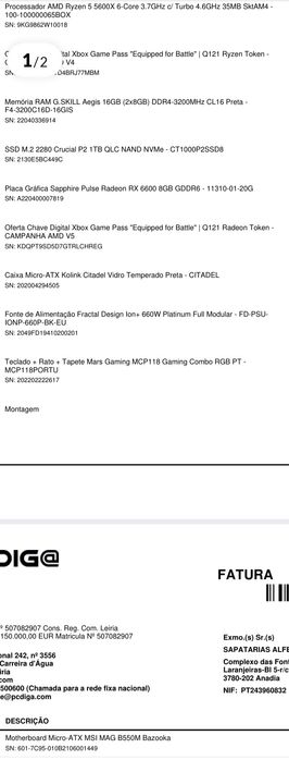 Torre gamer(ótimo estado) Negociável