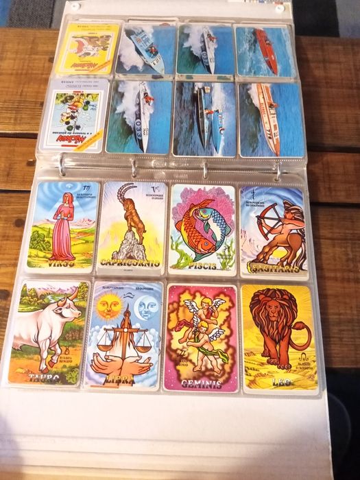 Coleção de calendários dos anos 80