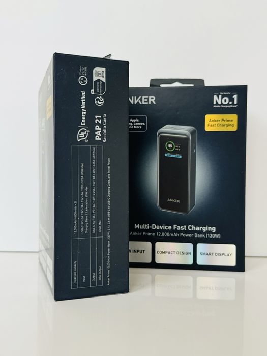 Новий Повербанк Anker Prime 12000мАг 130Вт Power Bank Павербанк A1335