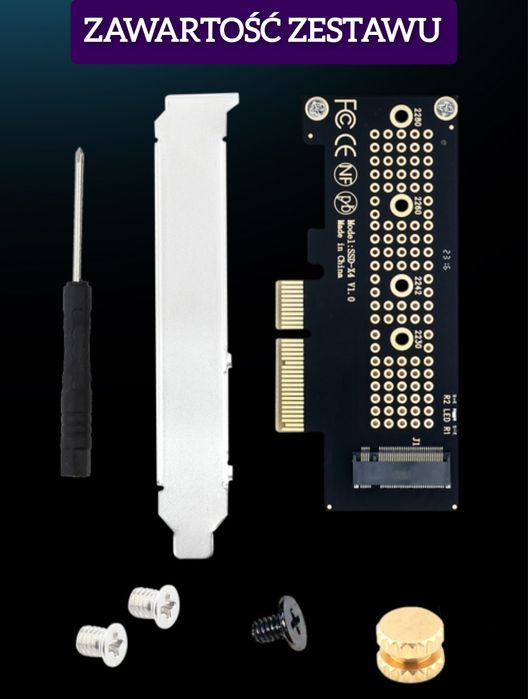 Adapter SSD PCIe Nvme PCI-express x4 FENVI