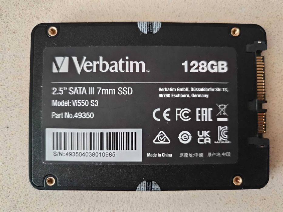 Verbatim 128GB SSD Drive64751287716482121