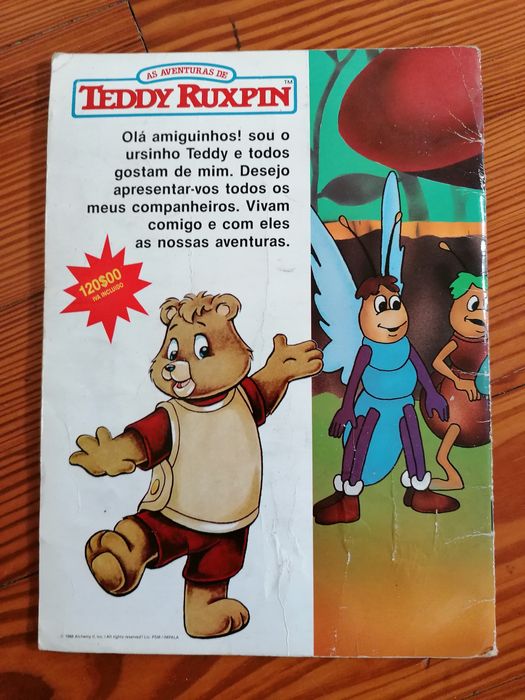 Caderneta de cromos As Aventuras de Teddy Ruxpin - portes incluídos