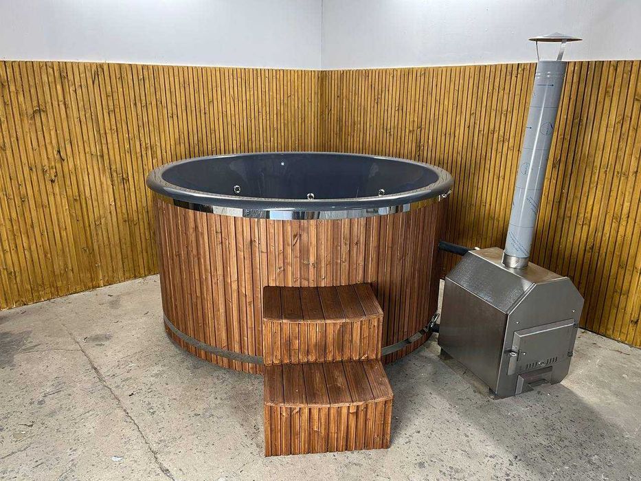 Balia ogrodowa klasy Premium, fińska bania jacuzzi gorąca beczka sauna