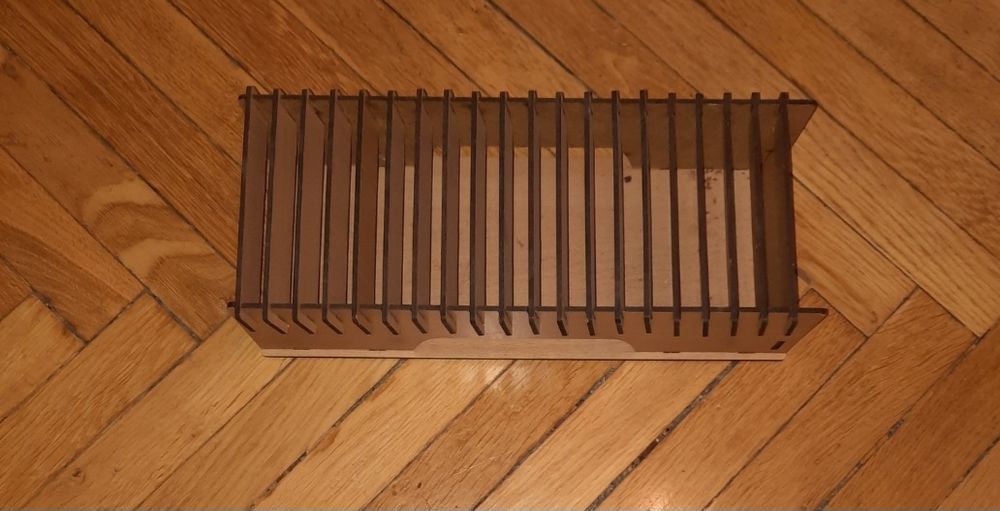 Etui box drewniany na płyty CD DVD organizer