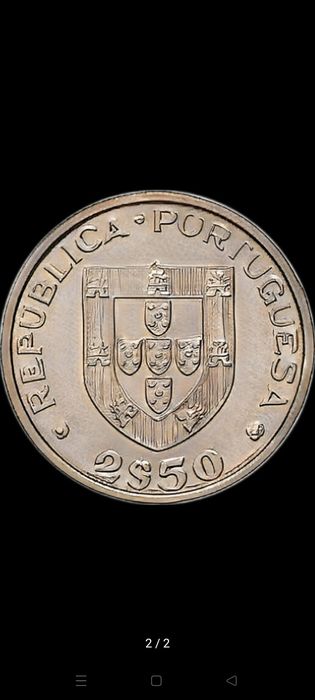 Moeda 2,50 Escudos Programa Alimentar Mundial FAO 1983