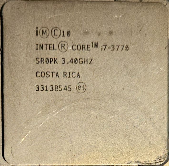 Procesor Intel I7 3770 3.40 Ghz wraz z chłodzeniem