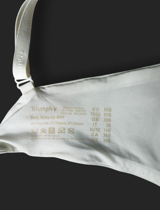Biały biustonosz bezszwowy Triumph r. 80B