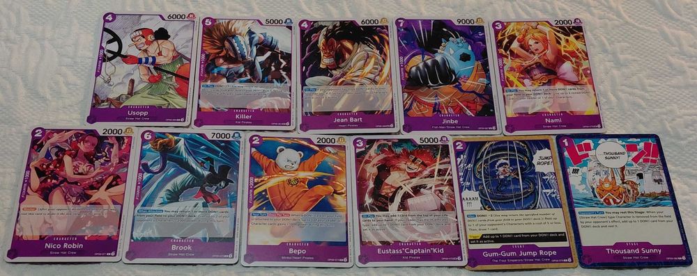 lote de 60 cartas one piece tcg op09