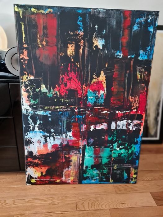 Quadro abstrato original, pintado com tintas acrílicas