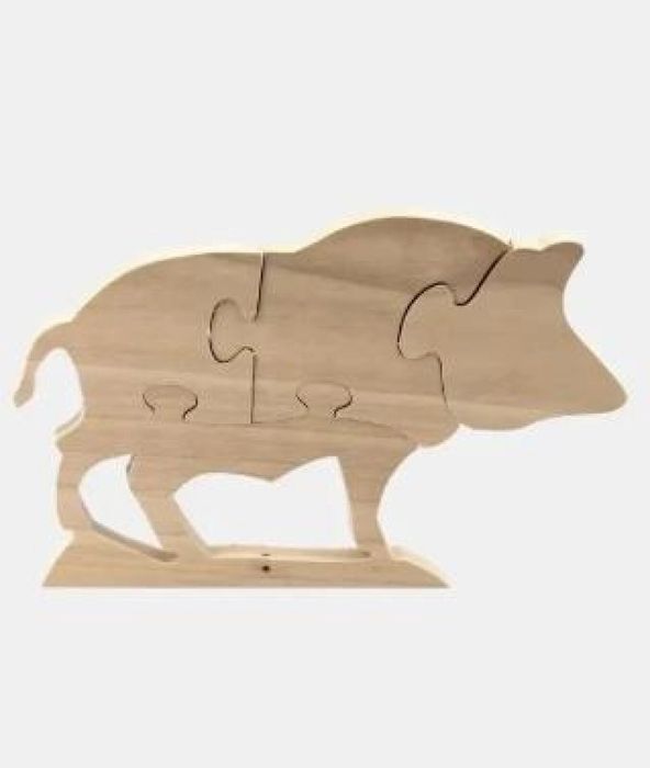 Puzzle przestrzenne Dzik pudełko,135x155 mm