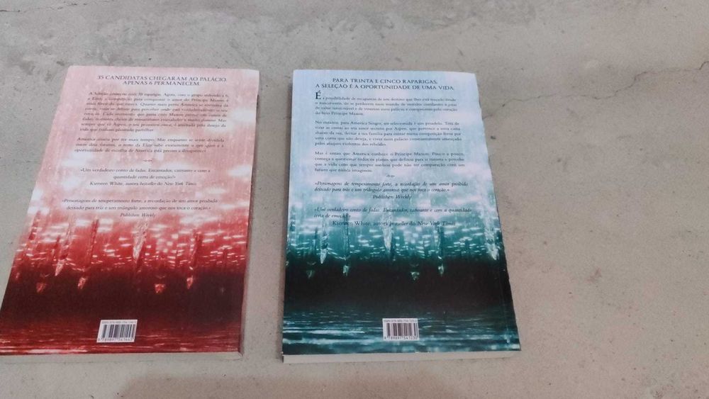 2 livros  "A seleção" de Kiera Cass