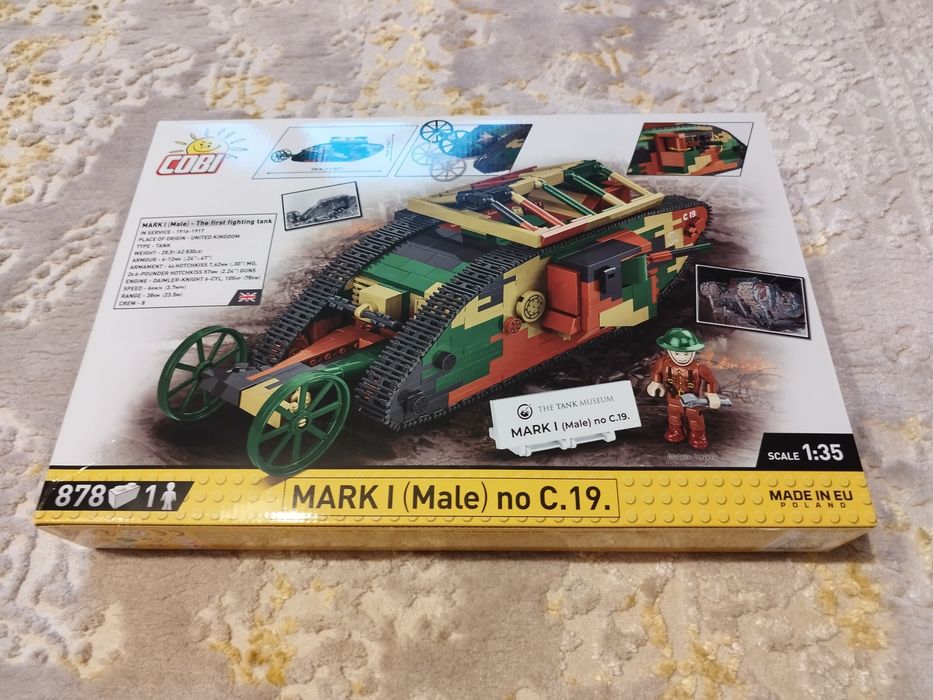 Klocki Cobi czołg Mark I (Male) no C. 19.