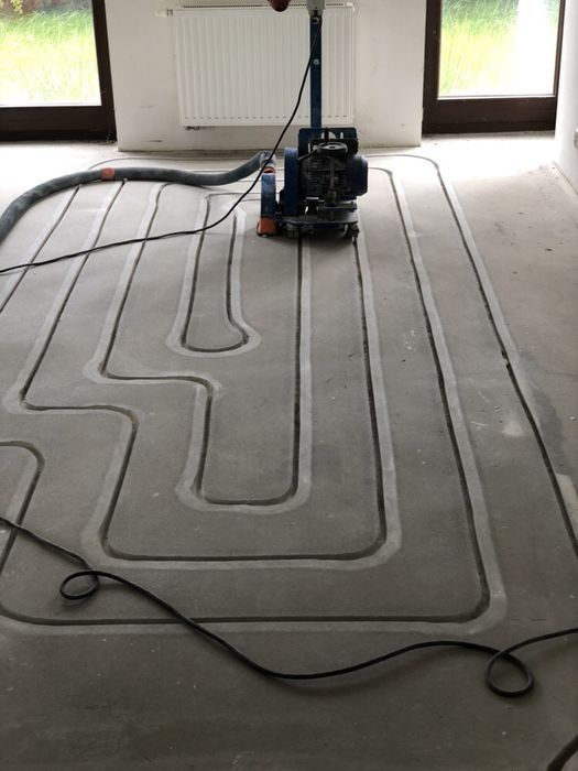 Ogrzewanie podłogowe frezowane