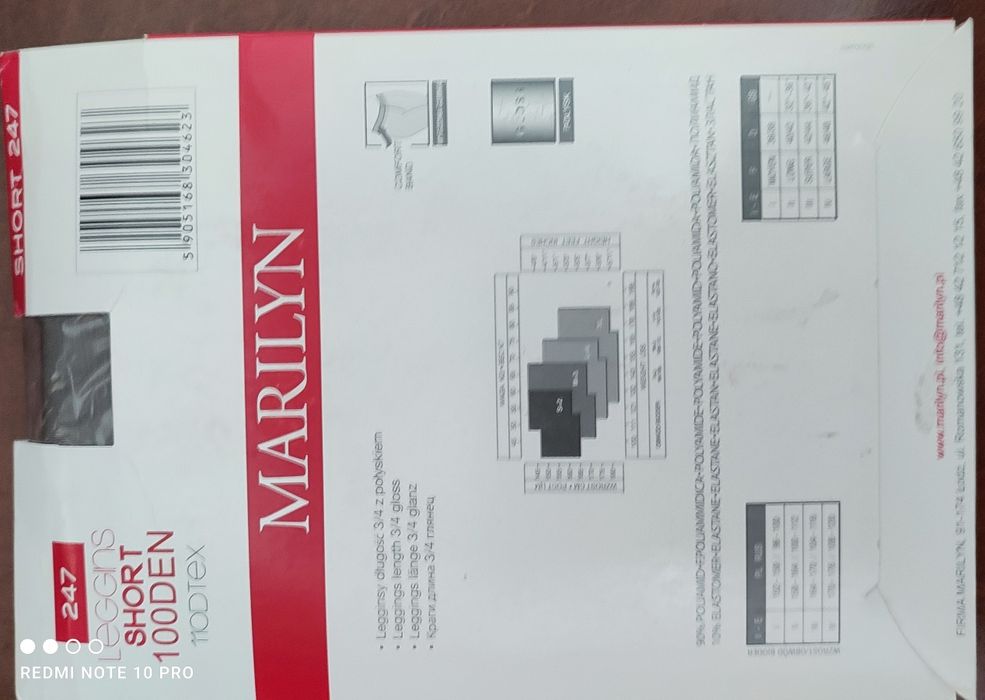 Legginsy Marilyn rozm.3-4.   0234