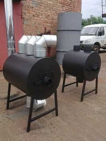 5,5 мм! ВЕЧНЫЕ ПЕЧИ! ОБДУВ! Буржуйка Булерьян POLTAVKA MIX 73 м2!