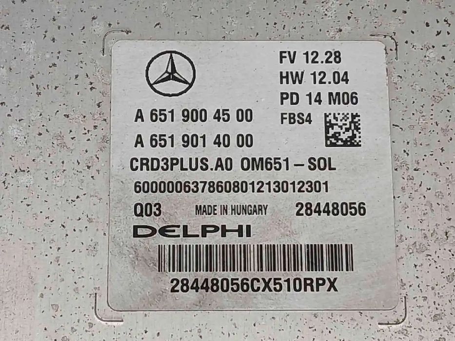 Centralina De Motor Uce MERCEDES-BENZ CLASE C (W205) C 220 BLUETEC / D (205.002, 205.004) 28448056 A6519004500