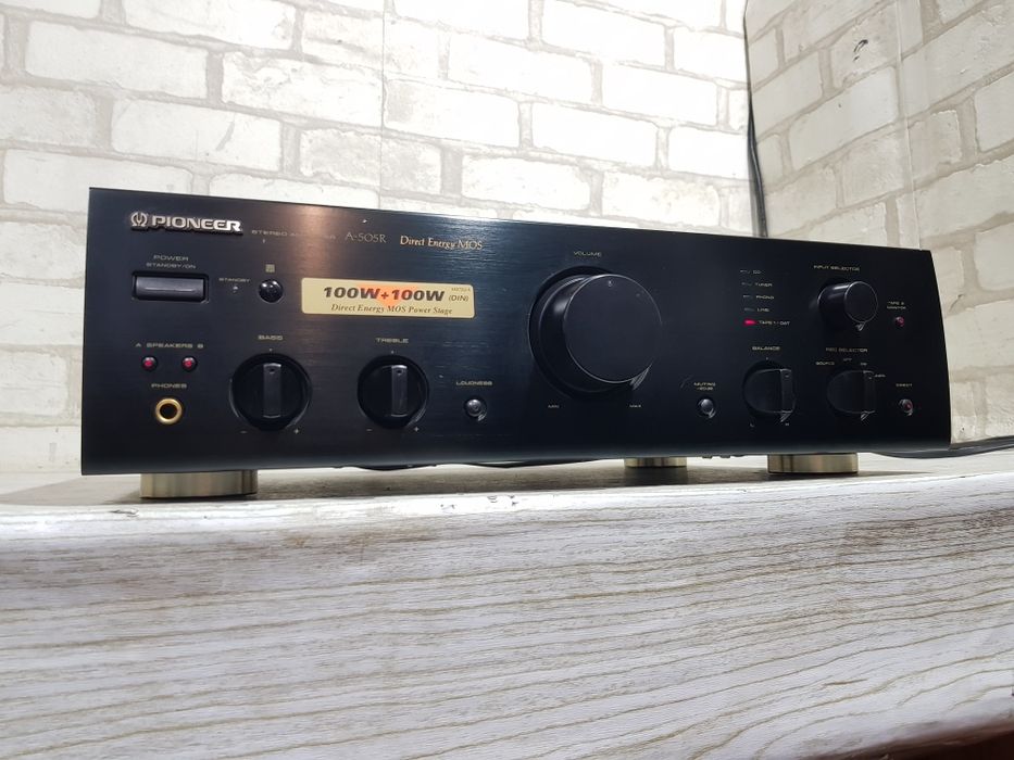 Стерео підсилювач PIONEER A-505, *2x100 Вт, б/у з Німеччини