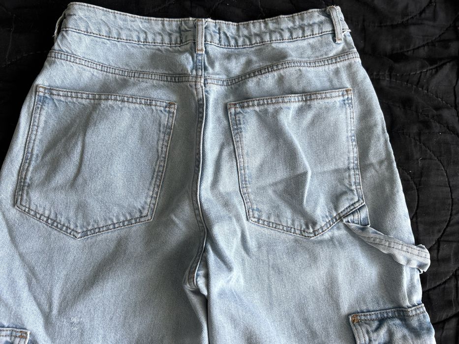 New look szerokie jeansy z kieszeniami