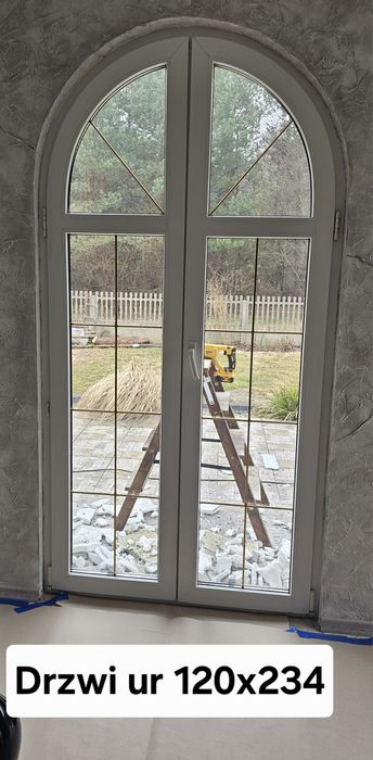 Okna PCV i Okna balkonowe Białe z szprosem