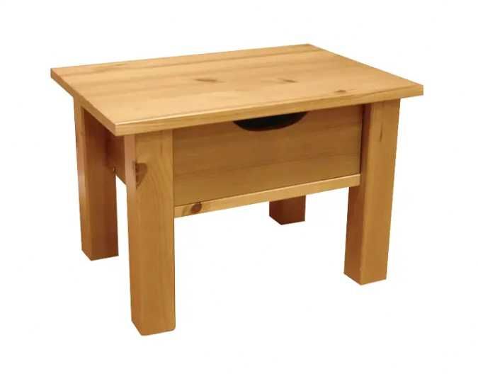 2 Mesas de Cabeceira em Madeira Maciça