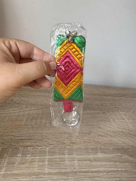 Nowy wielokolorowy Brelok breloczek do kluczy kupiony w Peru