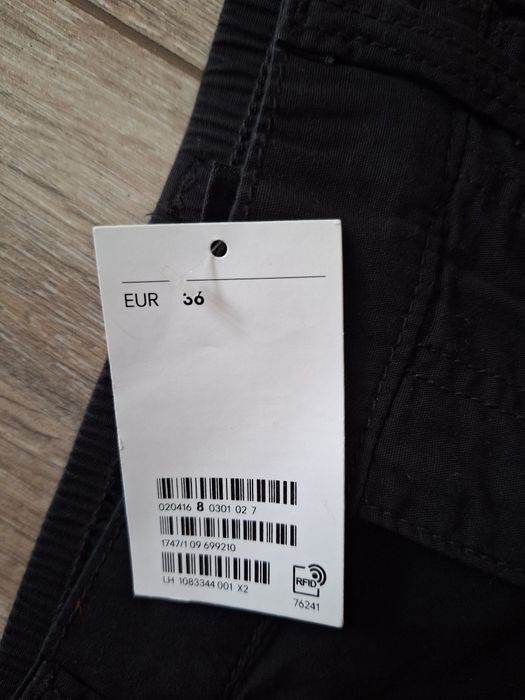 Płócienne spodnie cargo H&M