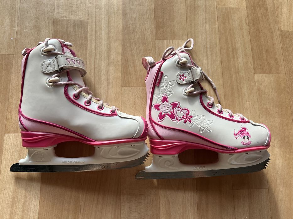 Dziewczęce łyżwy figurowe CCM Acro, rozmiar 12J (EU 30-31)