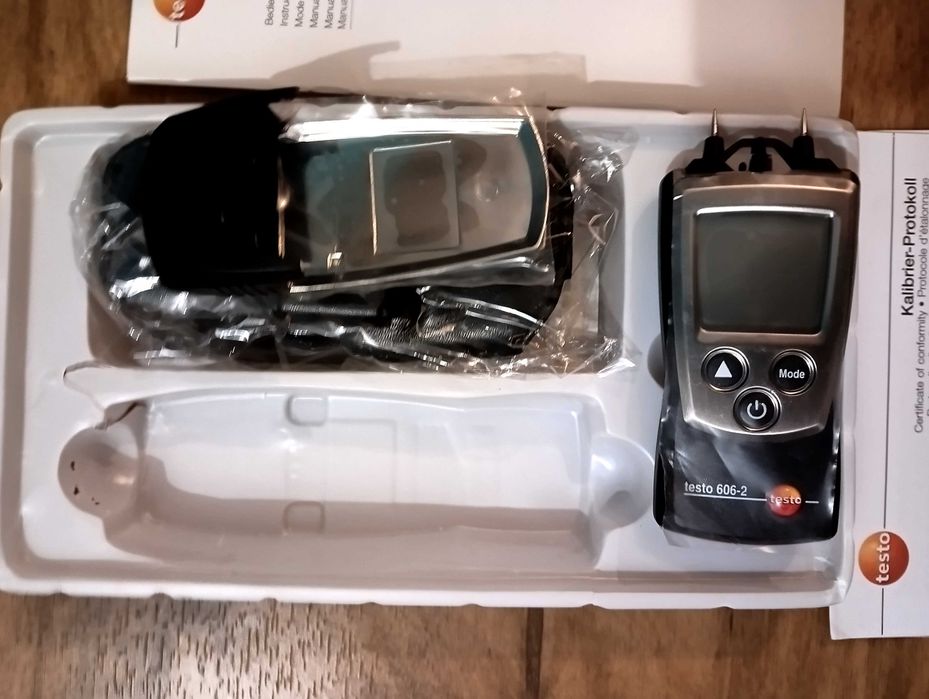 Testo 606-2 Вологомір для дерева, бетону, стяжки, штукатурки, повітря