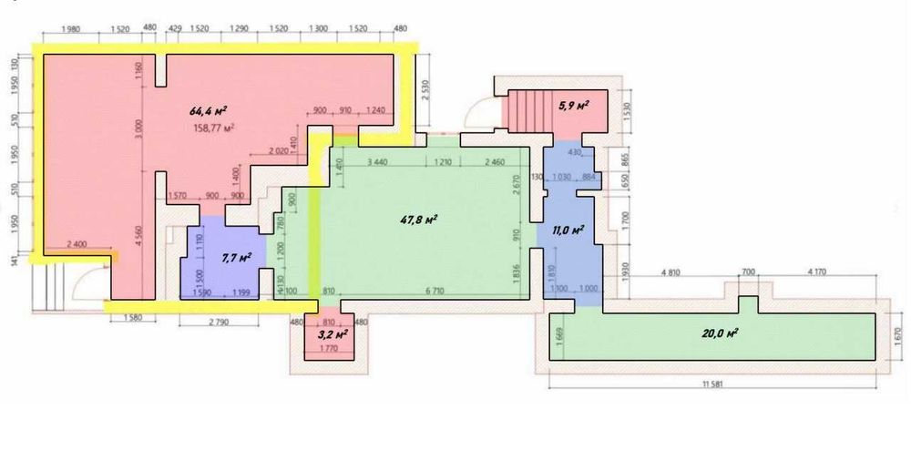 Оренда комерційного приміщення 88м2 ЖК «Сади Вишневі»