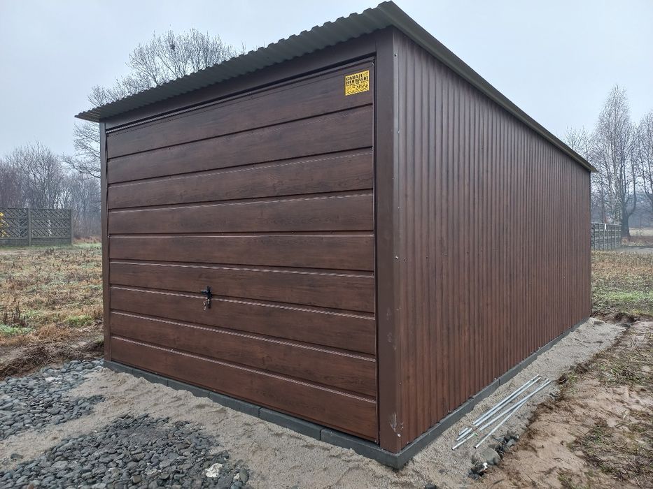 3x5 MAŁ Garaze Blaszane Garaz Blaszany Blaszak Blaszaki Drewnopodobny