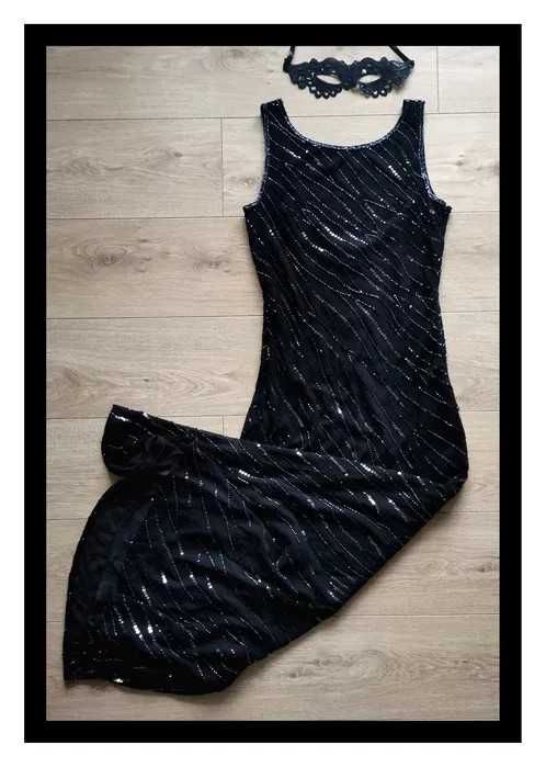 Sukienka glamour Pisarro Nights (M/L) #maxi #cekiny #wieczorowa #bal