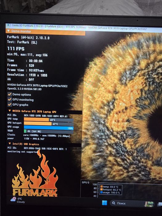 Hp omen 16 rtx3070 i7-11800h