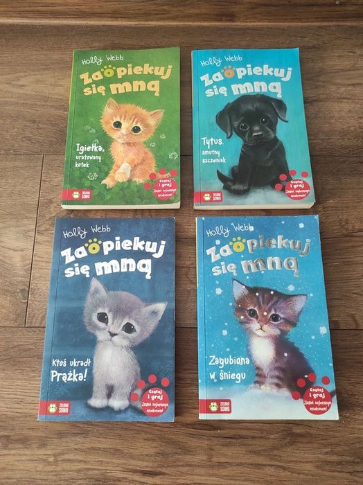 Zestaw 4 książek Holly Webb "Zaopiekuj się mną "