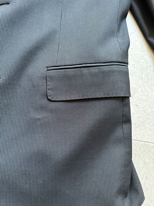 Marynarka Pawo w paski stan dobry rozmiar L, granatowa