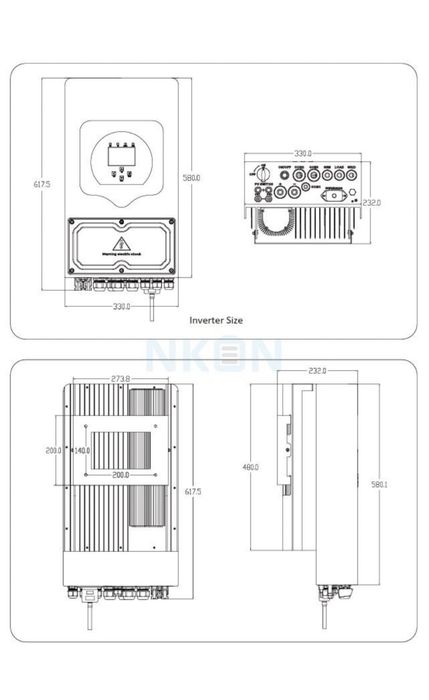 Deye SUN-6K-SG05LP1-EU-AM2-P гібридний інвертор