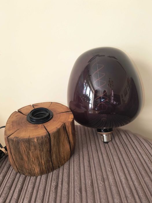 Lampa dębowa rustykalna