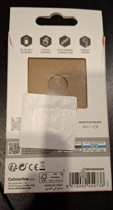 Auriculares Bluetooth Music & Sound TWS Swag Preto