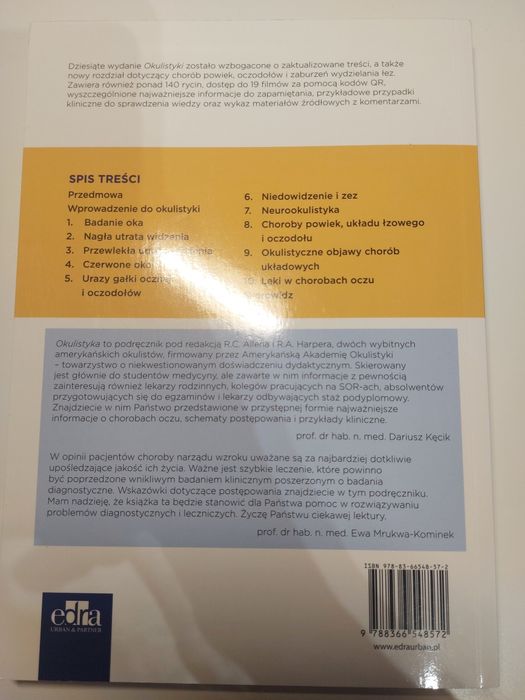 Okulistyka Edra Urban wydanie 10