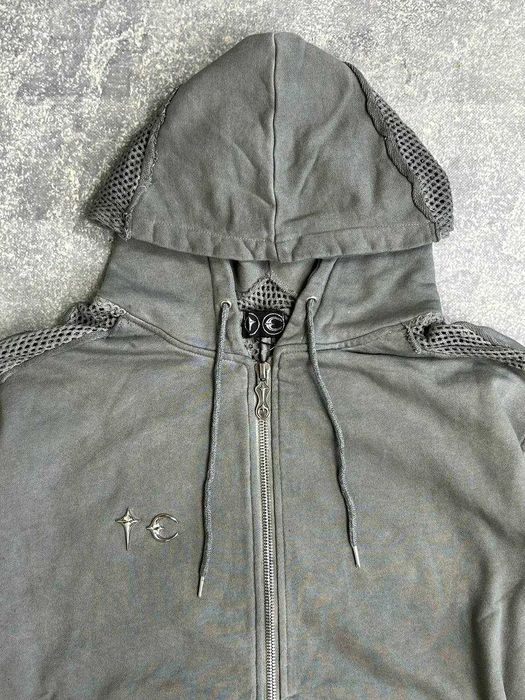 Худі Thug Club zip hoodie худи зипка y2k archive серая сіра зіпка