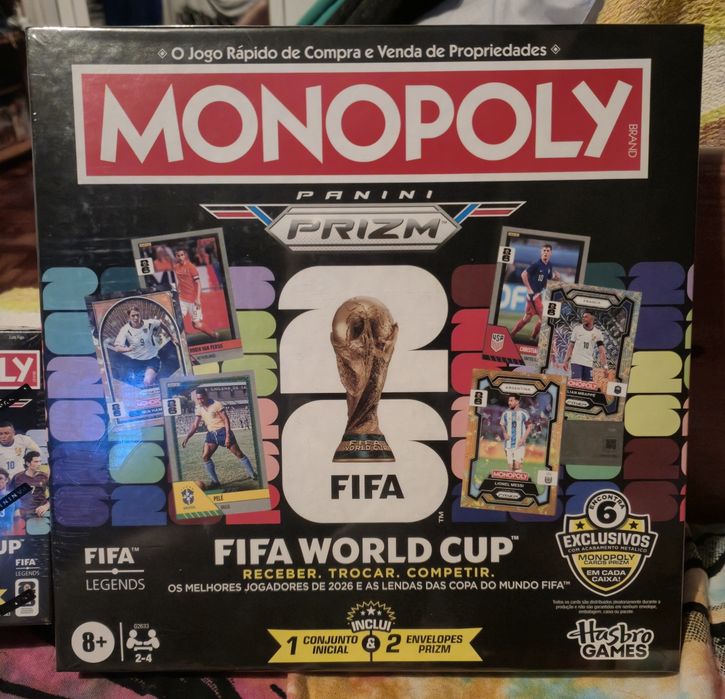 Pacote Monopoly Panini Prizm FIFA World Cup 2026