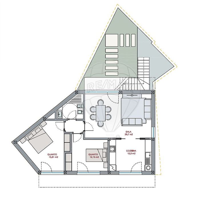 Moradia T2 para venda