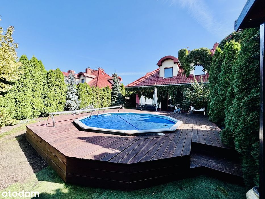 dom z basenem*działka 5 arów*176m2*garaż*5pokoi 3 z garderobą*
