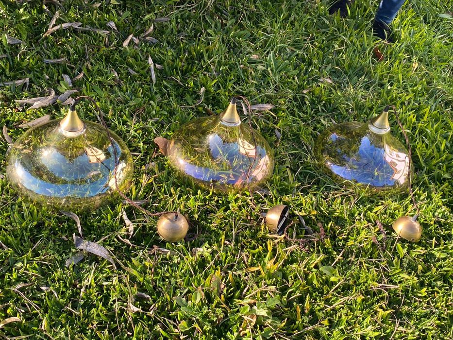 Três candeeiros novos