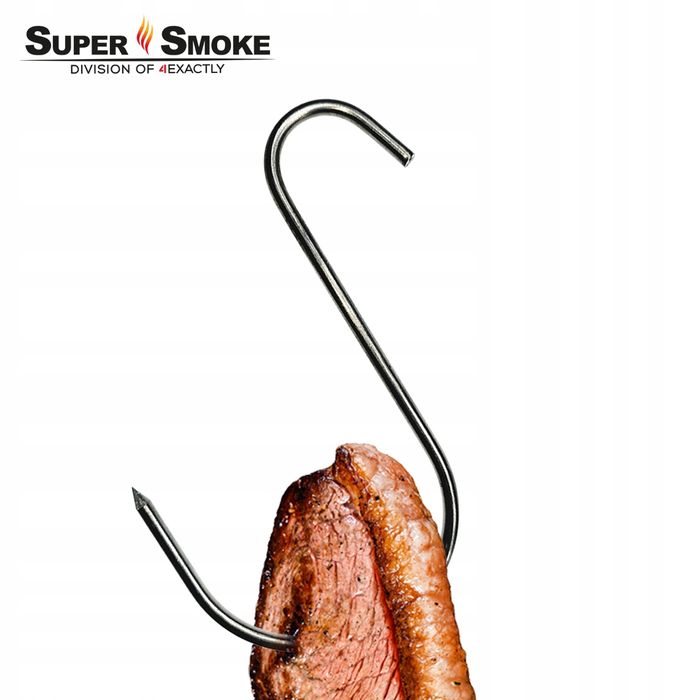 Hak Wędzarniczy SuperSmoke typu "S" do mięs i wędlin 4mm 13cm Standard